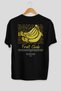 Banana Back Printed Black Oversize T-Shirt Men Women Cotton Crew Neck Tshirt