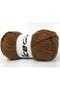 Lot of 4 X 100Gr Skeins Ice Yarns Lorena Worsted (55% Cotton) Yarn Brown