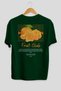 Mandarin Back Printed Green Oversize T-Shirt Men Women Cotton Crew Neck Tshirt