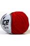 Lot of 8 Skeins Ice Yarns Alara (50% Cotton) Hand Knitting Yarn Red