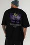 Blackberry Back Printed Black Oversize T-Shirt Men Women Cotton Crew Neck Tshirt - 6