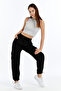 Women's Premium Cargo Pocket Jogger High Waist Parachute Fabric Sweatpants - 3