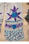 Size 36-38 Compatible, Seasonal, Embroidered, 2 Pockets, Wide Leg, Trousers - 3