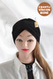 Viscon Bone Three-Striped Black, Two-Way Model, Sports Swimmer Hijab Pool Sea Cap Water-Repellent - 3