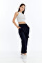 Women's Premium Cargo Pocket Jogger High Waist Parachute Fabric Sweatpants