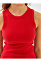 Crew Neck Textured Women's Tank Top (S5) - 3