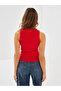 Crew Neck Textured Women's Tank Top (S5) - 4