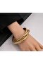 Stainless Steel 3-Piece Interlocking Spiral Flexible Bracelet