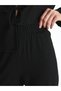 Lcwaikiki Classic Black Women's Elastic Waist Textured Trousers - 4