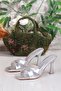 5132 Ares Cross Strapped Inch High Heeled Women's Slippers - 6
