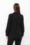 Women's Pocket Detailed Long Sleeve Basic Black Shirt - 4