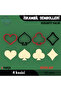 Playing Card Symbols |   Large Size |   75 Millimeters |   4 Pieces |   Cookies - Sugar Dough - Play Dough Mold Set - 3