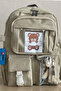Beige Unisex Korean Style School Bag, Kawaii Primary School Backpack, 15 Lt, 40X30X15Cm - 4
