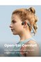 OpenMove Bone Conduction Headphones, Open-Ear Wireless Bluetooth 5.1 Headphones with Clear Sound, 6H Battery, Lightweight 29g, Sweatproof IP55, Hear Traffic & Surroundings, for Running, Grey - 2