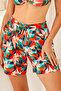 Women's Pool Sea Shorts Swimsuit 4407 Green - 4