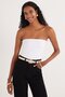 Women's Slim Fit Slim Fit Strapless White Body