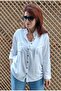 Patchli Sequined Viscose White Shirt - 2