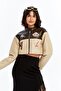 Women's Puff Leather Jacket Garnished Crop Coat Niche Design Original Casual Printed Comfortable Use Jacket - 5