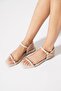Vekta women's sandal with toe buckle detail skin color - 4