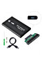 2.5 HDD Box USB 3.0 Hardisk Box هيكل معدني صندوق خارجي - أسود