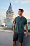 Men's 100% Organic Cotton Natural Short Sleeve High Quality Pajama Set with Shorts - 4