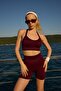 Women's Seamless Halter Neck Sports Bustier - 9