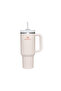 ترموس Quencher Straw Thermos مزود بشفاط، سعة 1.18 لتر، باللون الوردي الفاتح - 3