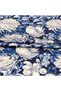Aramny Silk Fabric, Blue and White Floral Design, Perfect for Jalabiya Makhweer (5 Yards) - 3