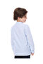 Striped Shirt with Mandarin Collar and Long Sleeves - 3