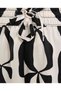 Patterned Wide Leg Pants with Drawstring Waist - 4