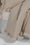 Ruffled 100% Cotton Muslin Baby Duvet Cover Set - Beige - 2