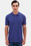 Ds Damat Regular Fit Purple 100% Cotton Long Lasting No Curl Polo Neck Embroidered T-Shirt