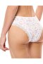 3 Pack Printed Lace Trim Brazilian Briefs - 4