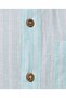 Striped Shirt with Mandarin Collar and Short Sleeves - 5