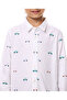 Embroidered Shirt with Classic Collar and Long Sleeves - 4
