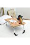 Foldable Laptop Table by - Brown - 4