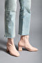 Women's Stretch Ankle Heeled Boots Powder Pink - 4