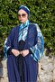 Maris Pattern Waist Lace-Up Design Hijab Pareo - 2