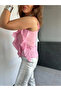 Layered Flounce Strap Chiffon Women's Blouse – Transparent Summer Strap Blouse - 3
