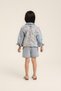 Baby Girl Tulle Floral Shorts Skirt Blue - 3
