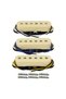 FLEOR 3PCS Flat Top Pole Pieces Vintage Alnico 5 Single Coil Pickups Guitar Pickups 50/50/52mm Se...
