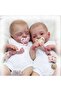 48CM open eyes Lily NPK 18inch Irys & Lily Twins Reborn Baby Doll Handmade 3D Skin Multiple Layers P - 7