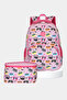Fed Set of 2 Primary School Backpack Set Orthopedic Back Supported Water Resistant