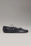 Ballerina Mary Jane Strap Lth Black Women's Shoes