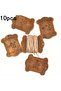 10PCS 10-Piece Set of Handmade Wooden Yarn Bobbins with Engraved Designs – High-Quality Thread Winde - 6