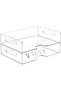 Tuva Horizontal Form Two Shelf Magazine Book Envelope File Tabletop Organizer Organizer Magazine Holder (30 X 20 cm) - 6