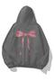 Women's Bow Ribbon Sweatshirt Anthracite - 5