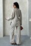 Women's Tie-Up Slit Kimono Pants Set - 4