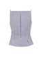 Thin Strap Stripe Pattern Cotton Blouse - 2