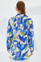 Women's Patterned Viscose Shirt Indigo 1071 - 5